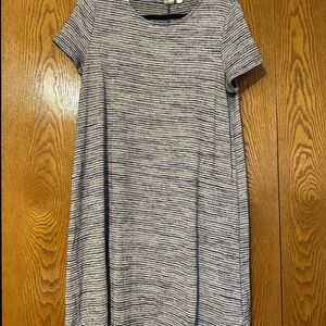 Gap Striped Navy Women's T-shirt Dress size medium